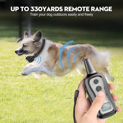 PATPET Dog Training Collar Shock Collar with Remote - 3 Training Modes, Beep, Vibration and Shock, Up to 1000 ft Remote Range, Rainproof for Small Medium Large Dogs in Saudi Arabia