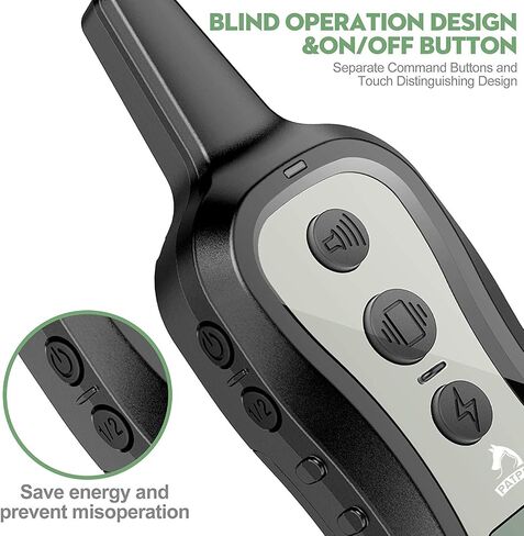 PATPET Dog Training Collar Shock Collar with Remote - 3 Training Modes, Beep, Vibration and Shock, Up to 1000 ft Remote Range, Rainproof for Small Medium Large Dogs in Saudi Arabia