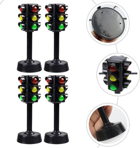 Traffic Light Toys for Kids Traffic Signal Model for Early Education Mini Lamp Red Green Light Game in Kuwait