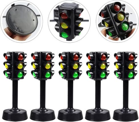 Traffic Light Toys for Kids Traffic Signal Model for Early Education Mini Lamp Red Green Light Game in Kuwait