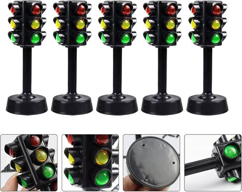 Traffic Light Toys for Kids Traffic Signal Model for Early Education Mini Lamp Red Green Light Game in Kuwait