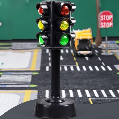 Traffic Light Toys for Kids Traffic Signal Model for Early Education Mini Lamp Red Green Light Game in Kuwait