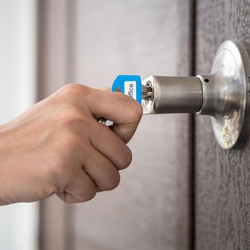 16 Pcs Colored Silicone Key Covers Caps Set with Blank Printed Label,Key Tags Color Identifiers for House Keys, Fit Key Protectors for Easy Organization in Saudi Arabia