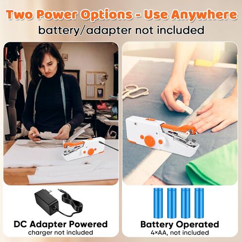 Mini Electric Sewing Machine for Travel and Home Use,Handheld Sewing Machine for Beginners,Quick Sewing, Easy Buttoning, DIY Gadgets in Saudi Arabia