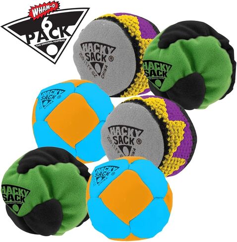 Wham-O Hacky Sack - Footbags - 1.90-Inch - 3 Panel Foot Bag - Hand Stitched - Beginner - Advanced - Pro in Saudi Arabia