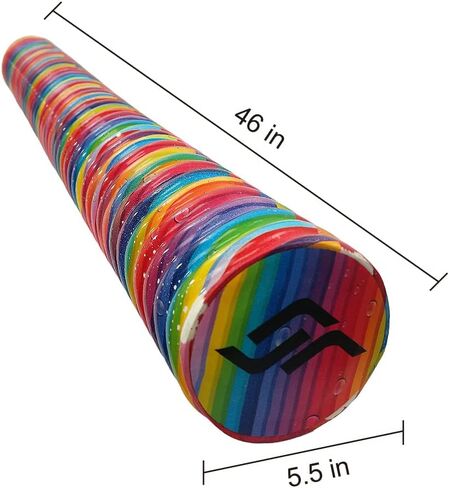 Mymersa Jumbo Swimming Pool Noodles ، طلاء الفينيل الناعم القائم على الماء ، والمعكرونة الرغوية المقاومة للأشعة فوق البنفسجية للسباحة والعائمة ، عوامات البحيرة ، تطفو البلياردو للبالغين. in Kuwait