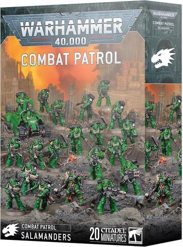 Adrax Agatone Combat Patrol Box - Salamanders Strike Force with Assault Assault و Infernus Marines و Erodicators & Invader ATV (Warhammer 40،000) in Saudi Arabia