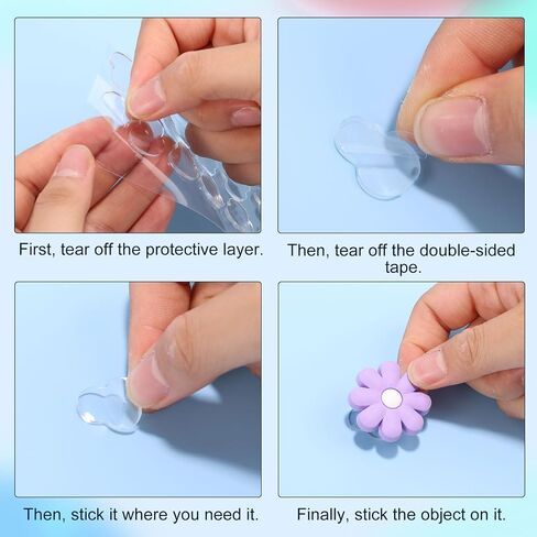 120pcs شريط لاصق لـ Sonny Baby ، Angel Hipper Sudd Oval Double -Side Pad Device ، Mini Figure مقاومة للماء غراء اللزجة اللزجة ، استبدال بديل للهاتف لزخرفة الدمى الزخرفية in Kuwait