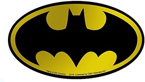 C&D Visionary Licenses Products DC Comics Batman Logo Gold Foil Sticker in Saudi Arabia