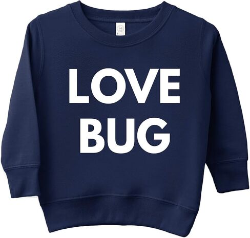 Baby Girl Boy Valentines Outfit Crew Neck Letter Print Sweatshirt Love bug Sweatshirt Outfit Toddler Kids Valentines Day Outfit in Saudi Arabia