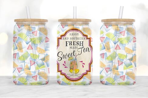 Sweet Tea 16oz glass tumbler gift in Saudi Arabia