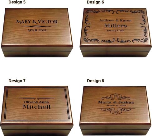Personalized Gift for Couple, Anniversary Memory Box, Wedding Memory Box, Wooden Keepsake Box Personalized, Engagement Gift for Couples in Saudi Arabia