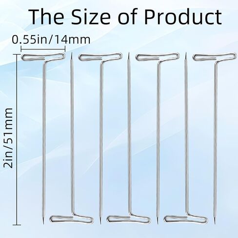دبابيس عام 200pcs ، دبابيس شعر مستعار 2in (5 سم) دبابيس الخياطة ، دبابيس نسيج من الفولاذ المقاوم للصدأ ، تستخدم لمنع النسيج والنماذج النمذجة واللحف in Kuwait
