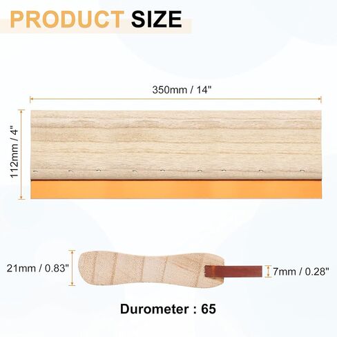 شاشة Harfington طباعة الممسحة 14 بوصة 65 Durometer polyurethane شفرة خشبية مقبض الحبر مكشفية لطباعة الشاشة طباعة طباعة in Saudi Arabia