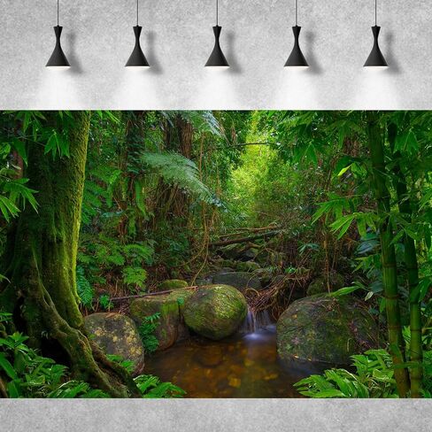 Rock Wall Reptile Habitat Background Greenery-Infused Room Vertical Moss Wall Terrarium Background Nature's Embrace Tropical Green Plants Fish Tank Background Moss Wall Aquarium Background 24x16in in Saudi Arabia