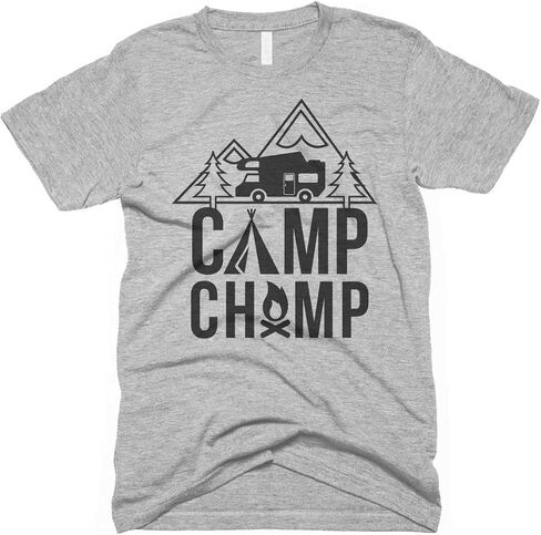 قميص بطل Camp Campy Camping Tshirt RV تي شيرت تي شيرت رجال نسائي أطفال مطابقون للقمصان معسكرات المشي لمسافات طويلة in Saudi Arabia