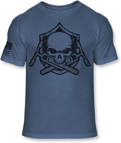 Mt Bike Grim Reaper Skull Shirt - Mt. Biker Jolly Roger Skull T-Shirt - Mountain Biking Skull Crossbones Tee - A164 in Saudi Arabia