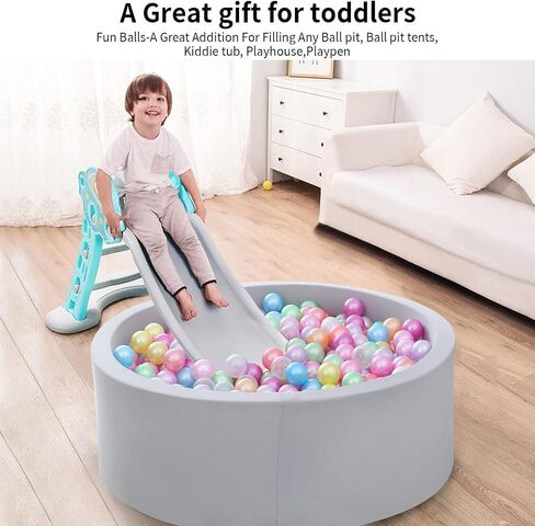 كرات الكرة النجمية في Starbolo-حزمة من 100 200 500 1000 كرات معكرون BPA & Phthalate مجانية غير سامة للسحق كرات بلاستيكية ناعمة للاصطدام لمدة 1-5 سنوات. in Kuwait
