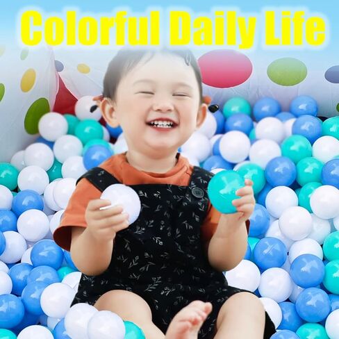 Vivavolt Ball Pit Balls 100 - فثالات آمن مجاني BPA كرات الكرة المجانية للحفر للأطفال الصغار ، وألوان زاهية 2.2 بوصة سحق الكرات البلاستيكية ، لحفرة الكرة ، والطفل الصغار ، ونفق الأطفال. in Kuwait