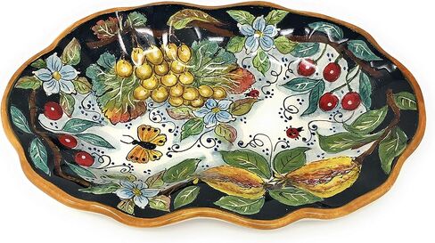 Ceramiche d'Arte Parrini - الفخار الفني للسيراميك الإيطالي يقدم صينية مركزية صينية مصنوعة في إيطاليا توسكان فلورنسا in Saudi Arabia