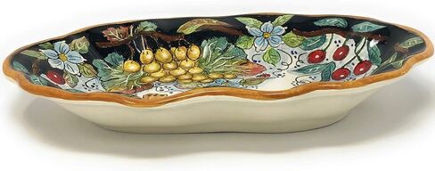 Ceramiche d'Arte Parrini - الفخار الفني للسيراميك الإيطالي يقدم صينية مركزية صينية مصنوعة في إيطاليا توسكان فلورنسا in Saudi Arabia