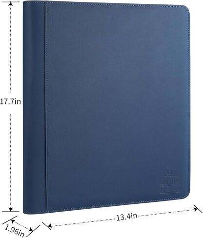 1024 CATERS TRADING CARD BINDER ، Premium Card Binder 16 Pocket ، ألبوم مجموعة البطاقات القوية ، حماية جودة المحفوظات وعمود الفقري المضاد للانزلاق لـ TCG ، MTG ، بطاقات رياضية (أسود) in Kuwait