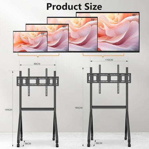 65 Inch Interactive Whiteboard, 4K Smart Board, Touchscreen Built in Ultra High Definition Camera Open App Ecosystem, Presentation Electronic Smart Board for Classroom Home Office (With Stand) in Kuwait