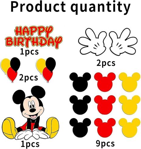 Birthday Cake Toppers, Cute Mouse Cake Decorations, Cartoon Themed Cupcake Topper, Birthday Party Supplies (Pink) in Saudi Arabia