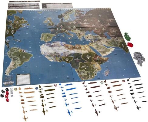 Avalon Hill Axis & Allies Europe 1940 Second Edition WWII Strategy Board Game, with Extra Large Gameboard, Ages 12 and Up, 2-6 Players in Saudi Arabia