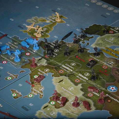 Avalon Hill Axis & Allies Europe 1940 Second Edition WWII Strategy Board Game, with Extra Large Gameboard, Ages 12 and Up, 2-6 Players in Saudi Arabia