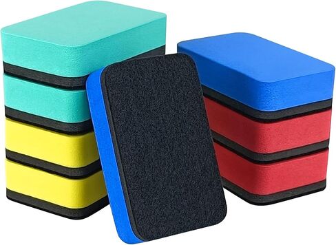 Dry Erase Eraser,8 Pack Magnetic Whiteboard Erasers,Rectangle Dry Erase Board Erasers for Classroom, Home, and Office(8pcs-Rectangle) in Kuwait