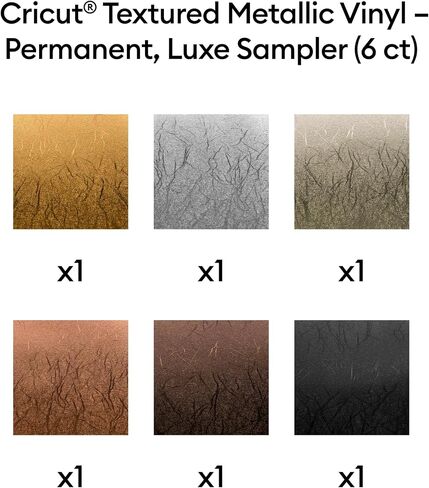 CRICUT® Shimmer Vinyl - دائمة ، عينة الحزب - 12 في × 12 في (10 CT) in Kuwait