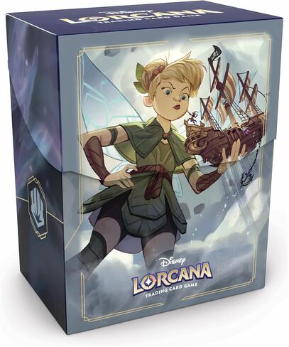 Ravensburger Disney Lorcana TCG Deck Box Featuring Tinker Bell - Giant Fairy | Securely Store 80 Sleeved Cards | Durable Portable Organizer for TCG Players | for Ages 8+ in Saudi Arabia