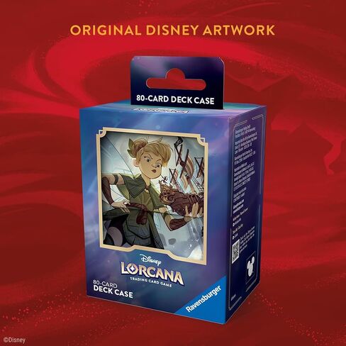 Ravensburger Disney Lorcana TCG Deck Box Featuring Tinker Bell - Giant Fairy | Securely Store 80 Sleeved Cards | Durable Portable Organizer for TCG Players | for Ages 8+ in Saudi Arabia