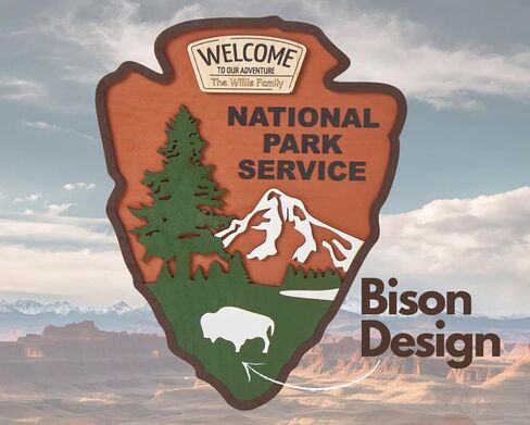 شعار National Park Service - Enl Welcome Emblem (Bison Design) in Saudi Arabia