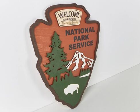 شعار National Park Service - Enl Welcome Emblem (Bison Design) in Saudi Arabia