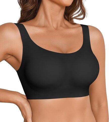 حمالة صدر نسائية من ASIMOON ذات دعم لاسلكي، مريحة وتغطية كاملة، حمالة صدر مبطنة قابلة للتنفس، حمالة صدر غير مرئية سلسة وغير مرئية in Kuwait