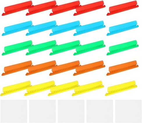 علامات تبويب مجلد ملف uxcell ، و 4 بوصات قابلة للإدخال وإدراج تسميات منظم الملفات البلاستيكية in Kuwait