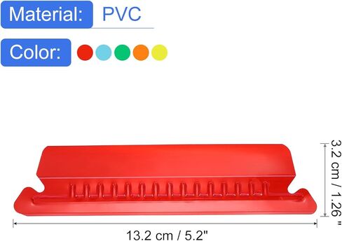 علامات تبويب مجلد ملف uxcell ، و 4 بوصات قابلة للإدخال وإدراج تسميات منظم الملفات البلاستيكية in Kuwait