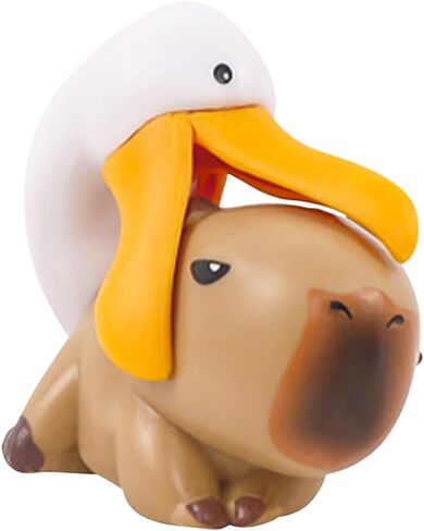 Cute Capybara Animal Figurines Set, Miniature Novelty Toys Collection, Decorative Desktop Accessories (Bucket) in Saudi Arabia