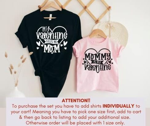 My Valentine Calls Me Mom Mommy and Me Matching Outfits for Valentines Day, Cute Mommy and Me Valentine Shirts, Matching Valentines Outfits Mom Daughter, Mother Son and Baby. Multicolor in Saudi Arabia