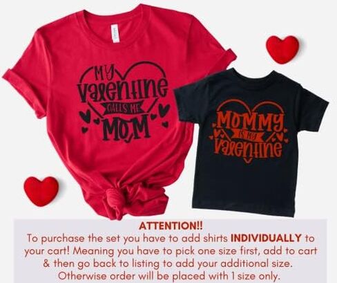 My Valentine Calls Me Mom Mommy and Me Matching Outfits for Valentines Day, Cute Mommy and Me Valentine Shirts, Matching Valentines Outfits Mom Daughter, Mother Son and Baby. Multicolor in Saudi Arabia