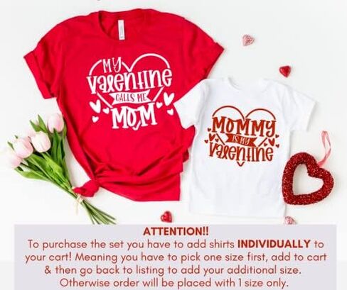 My Valentine Calls Me Mom Mommy and Me Matching Outfits for Valentines Day, Cute Mommy and Me Valentine Shirts, Matching Valentines Outfits Mom Daughter, Mother Son and Baby. Multicolor in Saudi Arabia