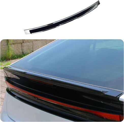 Car Accessories Fit for Toyota New Prius 2023 2024 2025 Exterior Rear Trunk Lip Wing Spoiler Cover Trim (Glossy Black) 1PCS ABS in Saudi Arabia