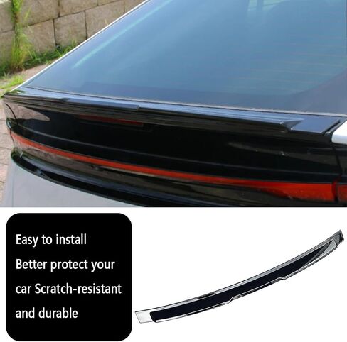 Car Accessories Fit for Toyota New Prius 2023 2024 2025 Exterior Rear Trunk Lip Wing Spoiler Cover Trim (Glossy Black) 1PCS ABS in Saudi Arabia