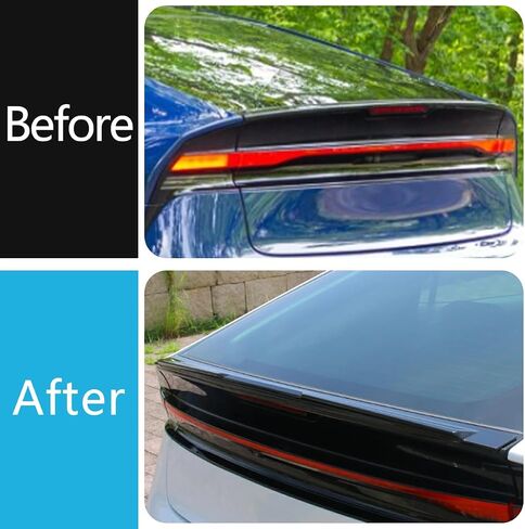Car Accessories Fit for Toyota New Prius 2023 2024 2025 Exterior Rear Trunk Lip Wing Spoiler Cover Trim (Glossy Black) 1PCS ABS in Saudi Arabia