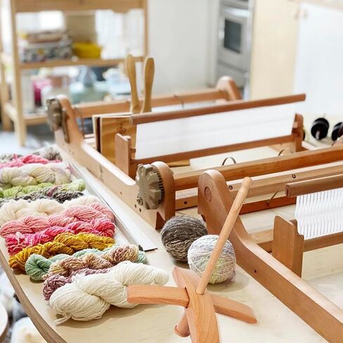 Turkish Spindle Kit Detachable Drop Spindle with 50g Wool Weaving Spinning Wheels for Beginners Advanced Hand Spinning Spinner Gifts in Kuwait