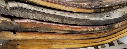 6 (Six) Authentic Used Wine Barrel Staves in Saudi Arabia