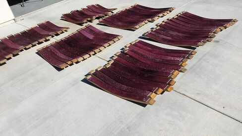 6 (Six) Authentic Used Wine Barrel Staves in Saudi Arabia