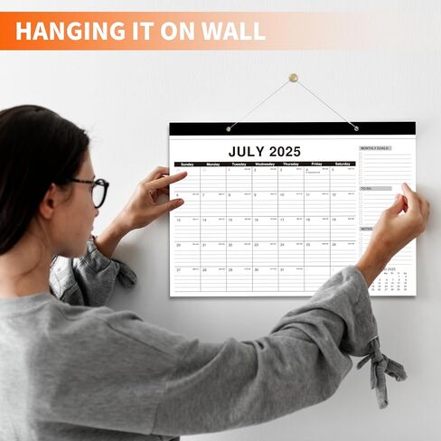 تقويم المكتب 2025-2027 ، يوليو 2025 إلى مارس 2027 ، 21 شهرًا تقويمًا مع قائمة المهام 16.5 * 12 بوصة ، 2025-2027 in Kuwait